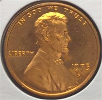 Proof 1975 s. Lincoln penny
