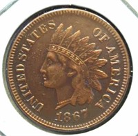 1867 Indian Head Penny /  token