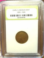 1934 Lincoln wheat penny slabbed