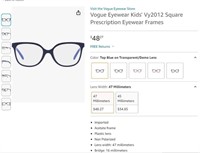 Vogue Eyewear Kids' Prescription Eyewear Frames