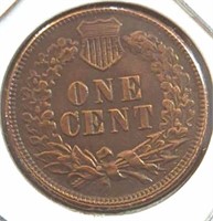 Trick same-sided Indian head penny token double