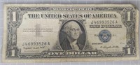 1957 a silver certificate $1 Banknote