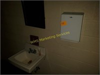 Sink, 2 Urinals, Restroom Sign, Etc -