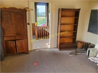 Room Contents - Wooden Cabinets, Projector, Misc.