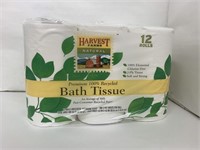 (8xbid)Harvest Farms 12ct Toilet Paper