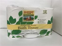 (36xbid)Harvest Farms 12ct Toilet Paper