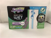 (2xbid)Swiffer 2pk Heavy Duty Wet Cloths