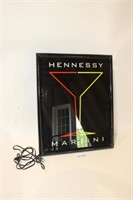 Hennessy Martini Light Up Bar Poster