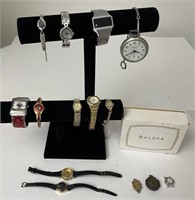 Vintage Womens Wrist Watch Collection, Bulova Box