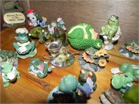 Large Assortment of Frog Figurines