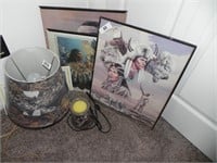 Indian Pictures & Lamp
