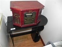 Memorex Radio/Record Player, Small Black Desk