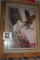 Framed Winchester Advertising Print 28.5 x 22