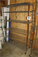 Wire Shelving on Casters 6' x 4' x 18"