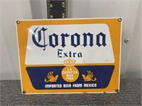 Heavy Enamel Corona Beer Sign