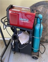 LINCOLN "SQUARE WAVE" ELECTRIC WELDER W/ STAND