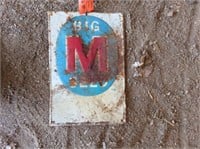 Big M Seed Sign Tin