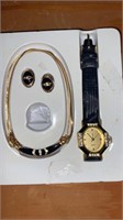Earrings, Necklace Watch Set