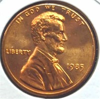 Uncirculated 1985 Lincoln penny