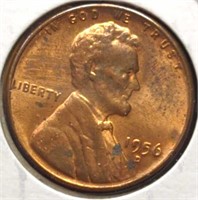 Uncirculated 1956 d. Lincoln wheat penny