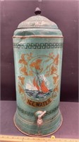 Vintage Insulated Ice Water Dispenser (24.5"H).