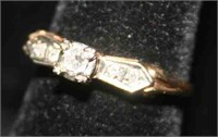 14 K Yellow Gold Vintage Estate Ladies Ring -