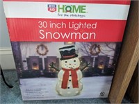 30IN SNOWMAN, ASSORTED CHRISTMAS ORNAMENTS