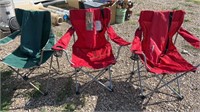 3 bagged lawn chairs