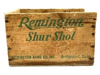 Vintage Remington Shur Shot DuPont Wood Crate