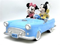 Mickey Mouse Schmid Ceramic Car Music Box 13”
-