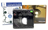 String Lights with 4 Bluetooth Speakers, LED