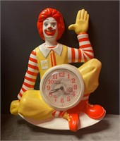 1981 Ronald McDonald Wall Clock