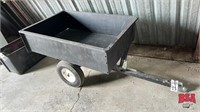 S/A utility trailer for quad or garden tractor