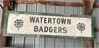 Vintage Watertown Badger 4H Sign