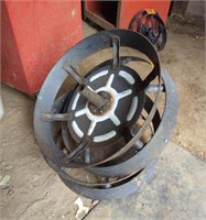 (2) 18 Inch Steel Decorative Wheels.