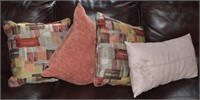 (4) Accent Throw Pillows w/ Rodeo Home 18sq