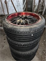 (4) Lexary Tires and Rims - 215-40 Z R18