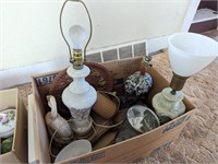 Box of Lamps & More