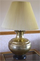 Contempo Gold Ceramic Metallic Table Lamp 32"t