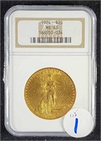 1924 $20 SAINT GAUDENS DOUBLE EAGLE MS63 NGC