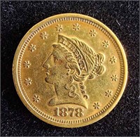 1878 $2.50 CORONET GOLD COIN