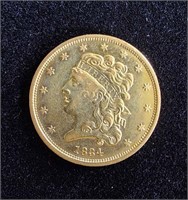 1834 $5 HALF EAGLE CLASSIC HEAD GOLD COIN
