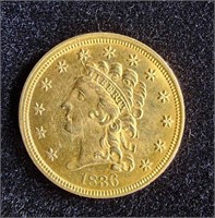 1836 $2.50 CLASSIC HEAD GOLD COIN