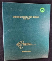 13 SILVER WALKING LIBERTY HALF DOLLARS