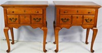 PAIR QUEEN ANNE STYLE SIDE TABLES