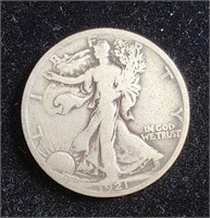 1921-S SILVER WALKING LIBERTY HALF DOLLAR