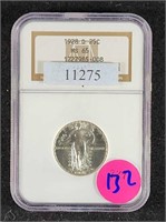 1928-D SILVER STANDING LIBERTY QUARTER MS65 NGC