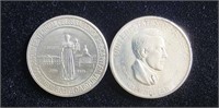 TWO 1936 COMMEMORATIVE HALF DOLLARS