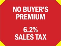 NO BUYER'S PREMIUM, 6.2% SD SALES TAX