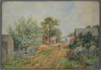 AMERICAN SCHOOL IMPRESSIONIST PAINTING SIGNED